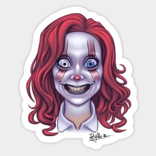 Crazy clown Sticker